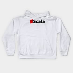 Scala lang logo - programming language Kids Hoodie